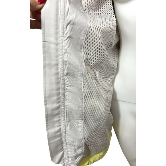 Adidas Stella McCartney Track Top S Oversized Grey Yellow Tan Zip Drawcords Logo - Picture 14 of 16